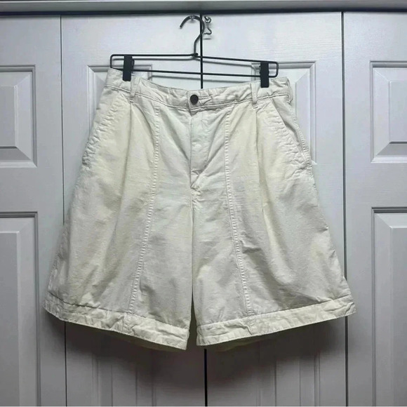 Everlane the tourist organic cotton high waist wide leg shorts size 10 - Picture 4 of 12